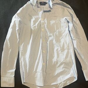Vineyard Vines Blue and White Checkered Men's Shirt